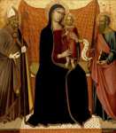 Luca di Tomme - Madonna and Child with Sts. Nicholas and Paul